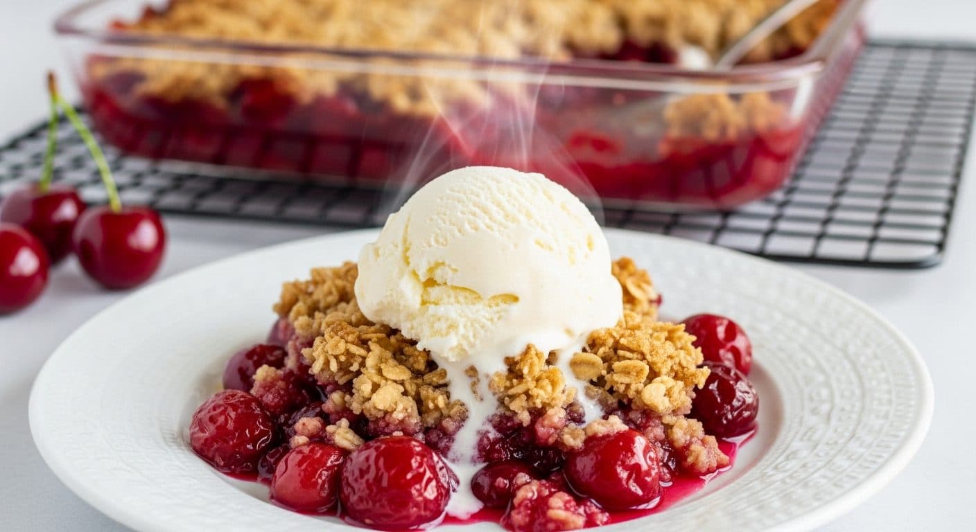 Fresh Cherry Crisp Recipe