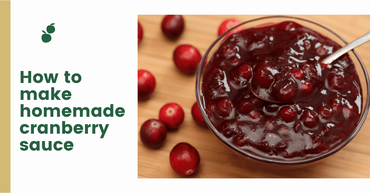 How to make homemade cranberry sauce
